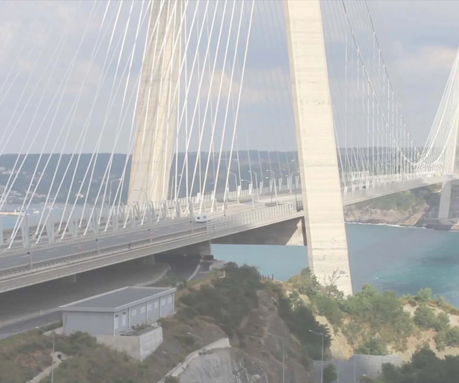 Cable-stayed bridge, infrastructure and structural health monitoring